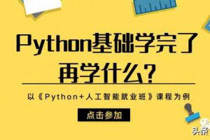 Python基础学完了再学什么？